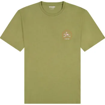 Pánské tričko Wrangler pánské triko 112371473 Zelená XXL