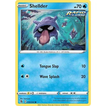 Sběratelská karetní hra Shellder 050/264 - Fusion Strike Typ karty: Reverse Holo