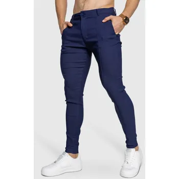 Pánské kalhoty Strečové kalhoty Iron Aesthetics Excellence, navy : Barva - Tmavě modrá, Velikost - 2XL