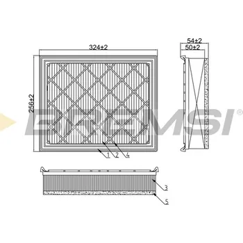 Vzduchový filtr Vzduchový filtr BREMSI FA1231