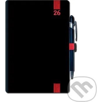 Záložka Týždenný diár ELASTIC 2026 (red) - Spektrum grafik Spektrum grafik