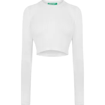 Dámské oblečení Mikina United Colors of Benetton White 1011701 14 (L)