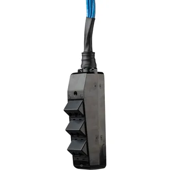 Elektrická zásuvka CM6PBL Zásuvka MuTOA pro 6 modulů Panduit, bez držáků modulů, černá