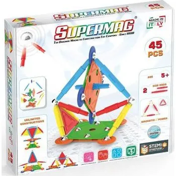 ostatní stavebnice SUPERMAG magnetická stavebnice Multicolor 45ks