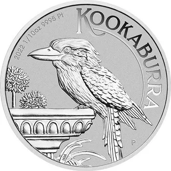 The Perth Mint Australia - Platinová mince 1/10 Oz Australian Kookaburra 2022 - 3.109999895095825 g