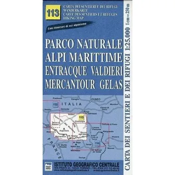 Wanderkarte 113 Alpi Marittime 1:50000