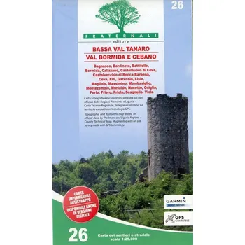 Alta Val Tanaro - Alta Valle Bormida e Cebano 1 : 25 000