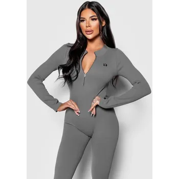 Dámský overall Dámský žebrovaný overal Iron Aesthetics Rib Lady, šedý : Barva - Šedá, Velikost - L