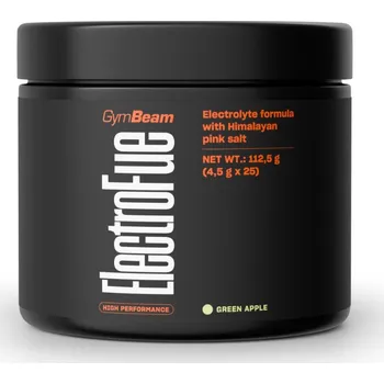 Anabolizér GymBeam ElectroFue Packs 112,5 g zelené jablko