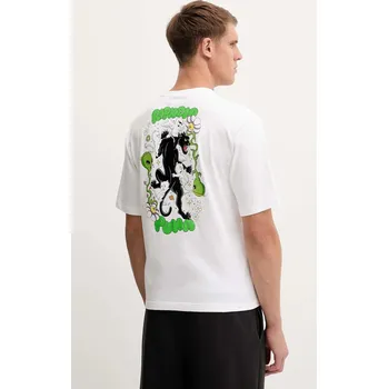 Bavlněné tričko Puma PUMA x RIPNDIP pánské, bílá barva, s potiskem, 632413 00X, vel. L