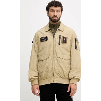 Pánská bunda Bunda Aeronautica Militare AB2071CT3081 béžová 80X, vel. 56