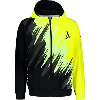 Pánská mikina Pánská mikina na zip premium ALTISPORT VOJ/ALM006MI02 ČERNOŽLUTÁ XXXL