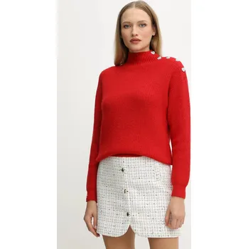 Pánský svetr Svetr z vlněné směsi Morgan MSTORI červená 33X, vel. M