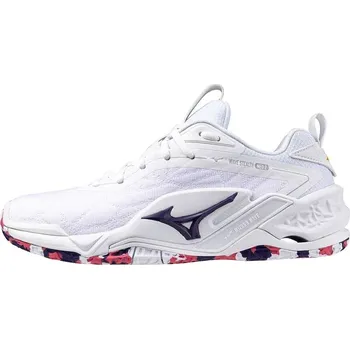 Dámská sálová obuv Dámská sálová obuv Mizuno Wave Stealth Neo 2 White/Violet Indigo EUR 40,5