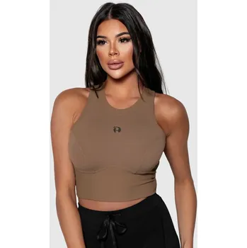 Podprsenka Sportovní podprsenka Iron Aesthetics High Impact, hnědá : Barva - Hnědá, Velikost - XL