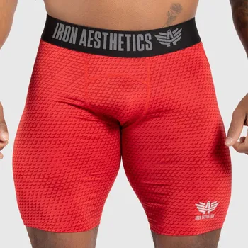 Funkční šortky Iron Aesthetics Evolution, červené : Barva - Červená, Velikost - XL