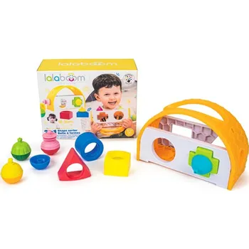 Díl pro stavebnice Stavebnice Lalaboom Třídící a balanční hra 12, Stavebnice pro nejmenší