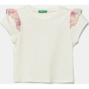 Oblečení a móda Dětské tričko United Colors of Benetton 3P4ZG10IV.P.Seasonal béžová 01X, vel. 116