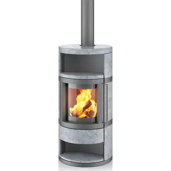 Krbová kamna Hase Como - silvergrey, mastek