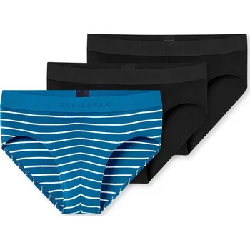 Slipy 722626 - Rio slipy Schiesser - pro muže - vel. L/6 - barva: modrá/s proužky