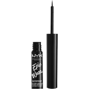 Oční linky Matné oční linky se štětečkem NYX Professional Makeup černé 3,5 ml