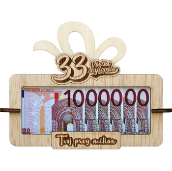 Obraz Tabulka na peníze Tvůj první milion k 33