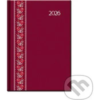 Záložka Denný diár FOLK EXTRA 2026 (červený) - Spektrum grafik Spektrum grafik