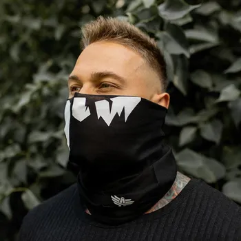 Nákrčník Multifunkční nákrčník Iron Aesthetics Skull, black : Barva - Černá, Velikost - UNI