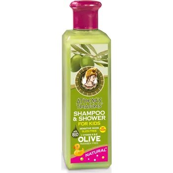 Sprchový gel Athena's Treasures Šampon a sprchový gel pro děti s olivovým olejem (250 ml)