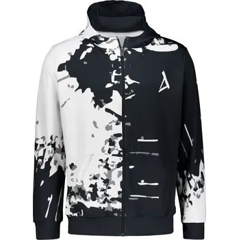 Pánská mikina Pánská mikina na zip premium ALTISPORT VOJ/ALM057MI02 ČERNOBÍLÁ XXXL