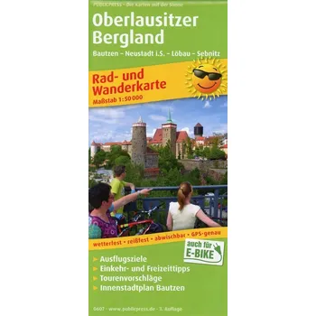 Oberlausitzer Bergland, Bautzen - Neustadt i.S. - Löbau - Sebnitz 1:50 000