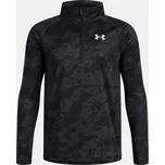 Chlapecké triko UNDER ARMOUR UA TECH 2.0 1/2 ZIP 1363286-003 ČERNÁ 128