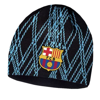 Čepice Numberoplus Dětská fotbalová pletená Klubové čepice - FC Barcelona Barva: Tyrkysová