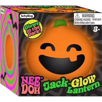 Cestovní hra Schylling NeeDoh Halloweenská dýně svítící ve tmě III.