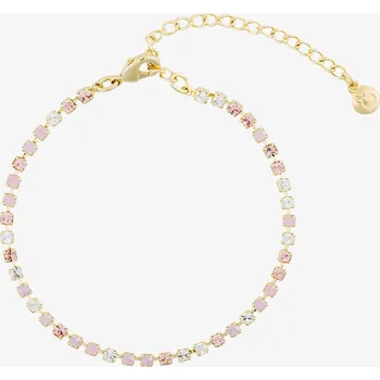 Náramek Preciosa Pozlacený bižuterní náramek Skyline s českým křišťálem Preciosa, roza