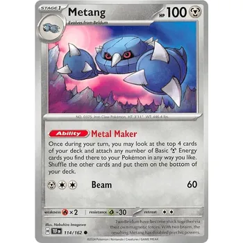 Karetní hra Metang 114/162 - Temporal Forces Typ karty: Reverse Holo