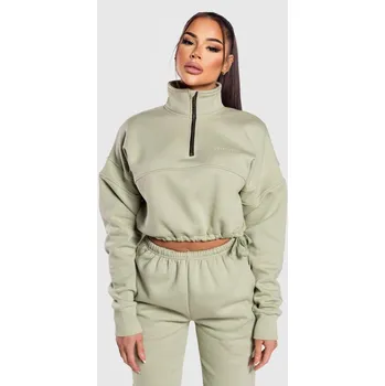 Dámská mikina Dámská crop mikina Iron Aesthetics Simone, zelená : Barva - Zelená, Velikost - XL