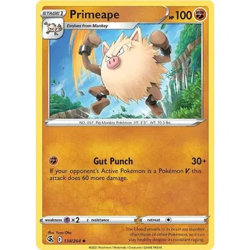 Sběratelská karetní hra Primeape 134/264 - Fusion Strike Typ karty: Reverse Holo