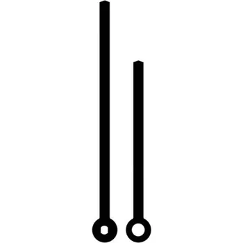 Kuchyňská minutka Hodinové ručičky A021/1 - černé