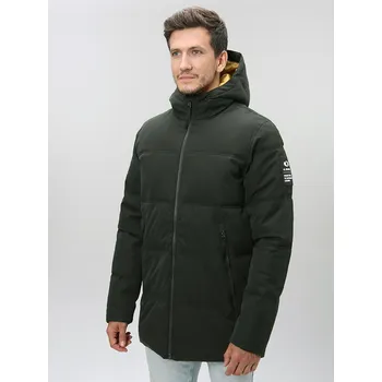 Pánský kabát Loap nodal tm. zelená velikost: XXL