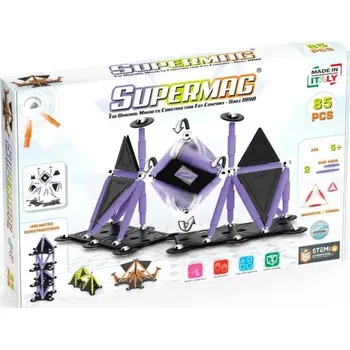 ostatní stavebnice SUPERMAG magnetická stavebnice Technicolor 85ks
