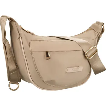 Kabelka Dámská taška přes rameno z nylonu Barva: Béžová