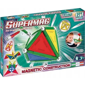 ostatní stavebnice SUPERMAG magnetická stavebnice Tags primary 67ks