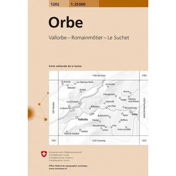 Swisstopo 1 : 25 000 Orbe