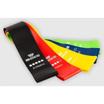 Set posilovacích gum Iron Aesthetics Resistance Band : Velikost - UNI