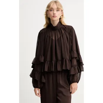 Dámská halenka Halenka Gestuz 10910650 hnědá 88X, vel. 36