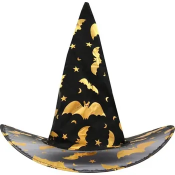 Karnevalový kostým GoDan S.A. Čarodějnický klobouk s netopýry 592419