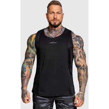 Pánské tílko Pánské funkční tílko Iron Aesthetics Camo Mesh, černé : Barva - Černá, Velikost - M