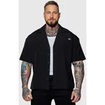 Oversized košile Iron Aesthetics Cuban, černá : Barva - Černá, Velikost - L