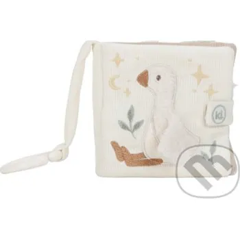 Hračka pro nejmenší Závesná textilná knižka s aktivitami Newborn Naturals - Little Dutch Little Dutch